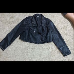 Faux leather jacket